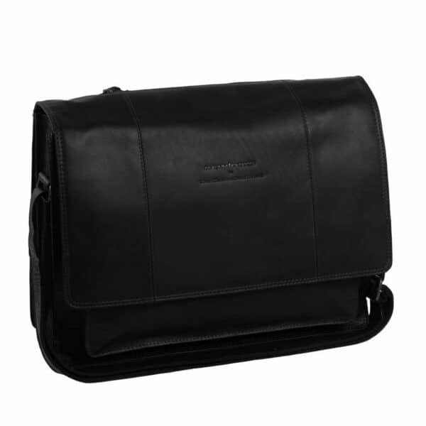 The Chesterfield Brand Laptop Fahrradtasche Leder Schwarz Gent