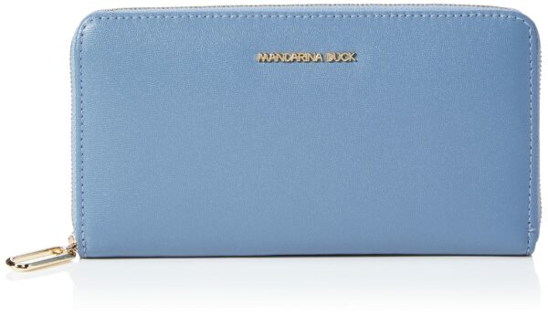 Mandarina Duck RV-Börse hellblau glatte Rindleder