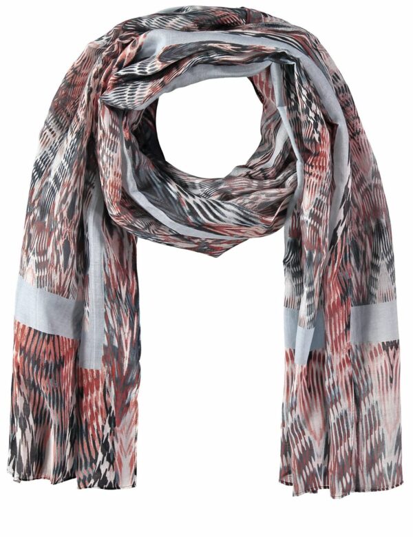 Gerry Weber Schal mit Ikat Muster Blau Gemustert