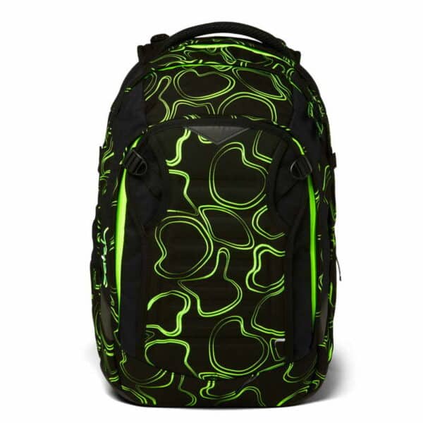 Satch Schulrucksack Match Green Supreme Schwarz