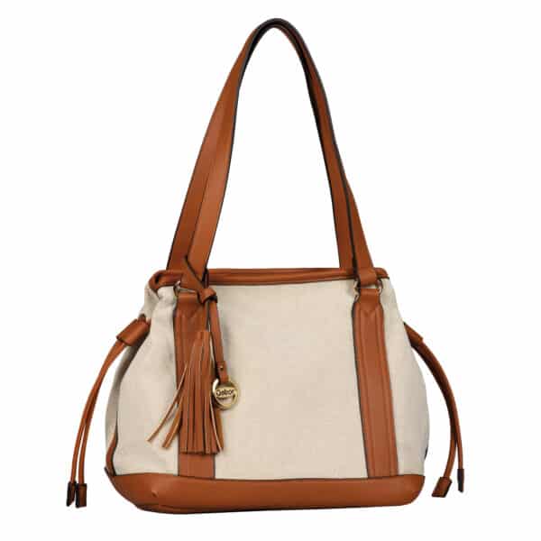 Gabor Granada Summer Zip Shopper M Mixed Cognac Beige / Braun