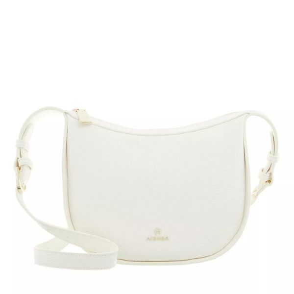 Aigner RV-HANDTASCHE weiss-weiss Genarbte Rindleder