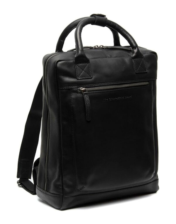 The Chesterfield Brand Rucksack schwarz glatte Rindleder