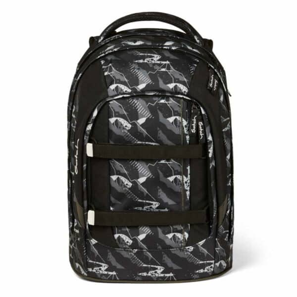 Satch Schulrucksack Pack Mountain Grid Grau