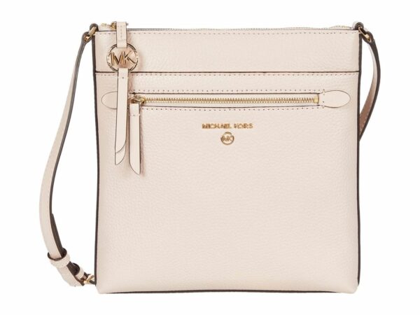 Michael Kors RV-HANDTASCHE rosa Genarbte Rindleder