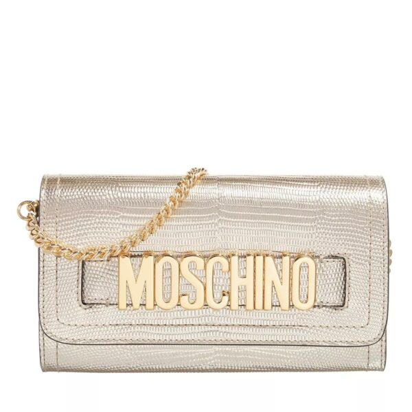 Moschino Wallet Oro Platino Gold