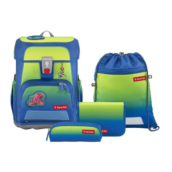 Step by Step Schulrucksack Space Set 5tlg. Neon Star Catcher Juno Sonderedition ...