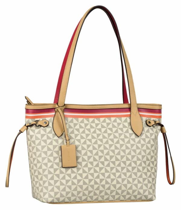 Gabor Barina Special Zip Shopper L Mixed Pink Beige