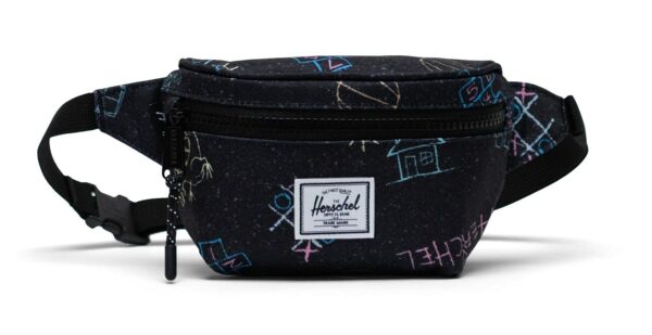 Herschel Gürteltasche Twelve Hip Pack Asphalt Chalk schwarz