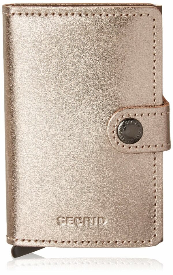 Secrid Geldbörse Miniwallet Metallic Champagne braun