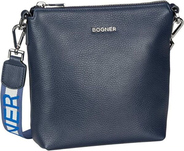 Bogner RV-HANDTASCHE dunkelblau glatte Rindleder