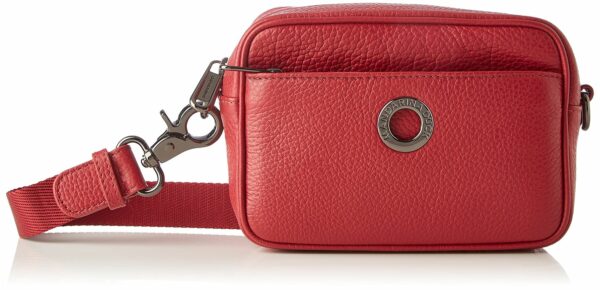 Mandarina Duck RV-HANDTASCHE rot genarbte Rindleder