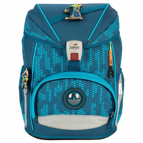 DerDieDas Schulrucksack ErgoFlex Set 5tlg. Trendsport Blau