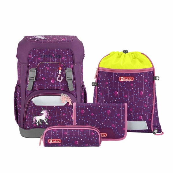 Step by Step Schulrucksack Giant Set 5tlg. Dreamy Unicorn Nuala Lila