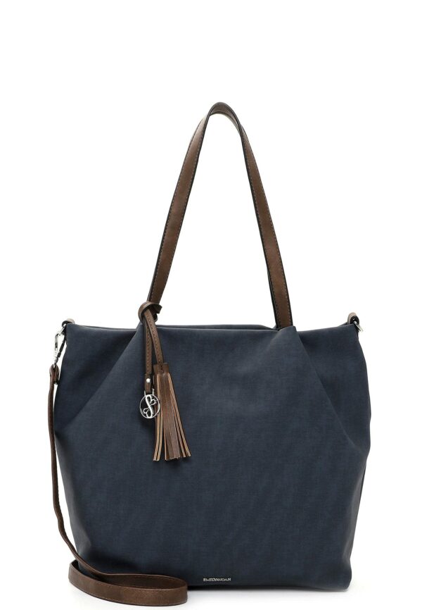 EMILY & NOAH CITY-SHOPPER blau / beige PU